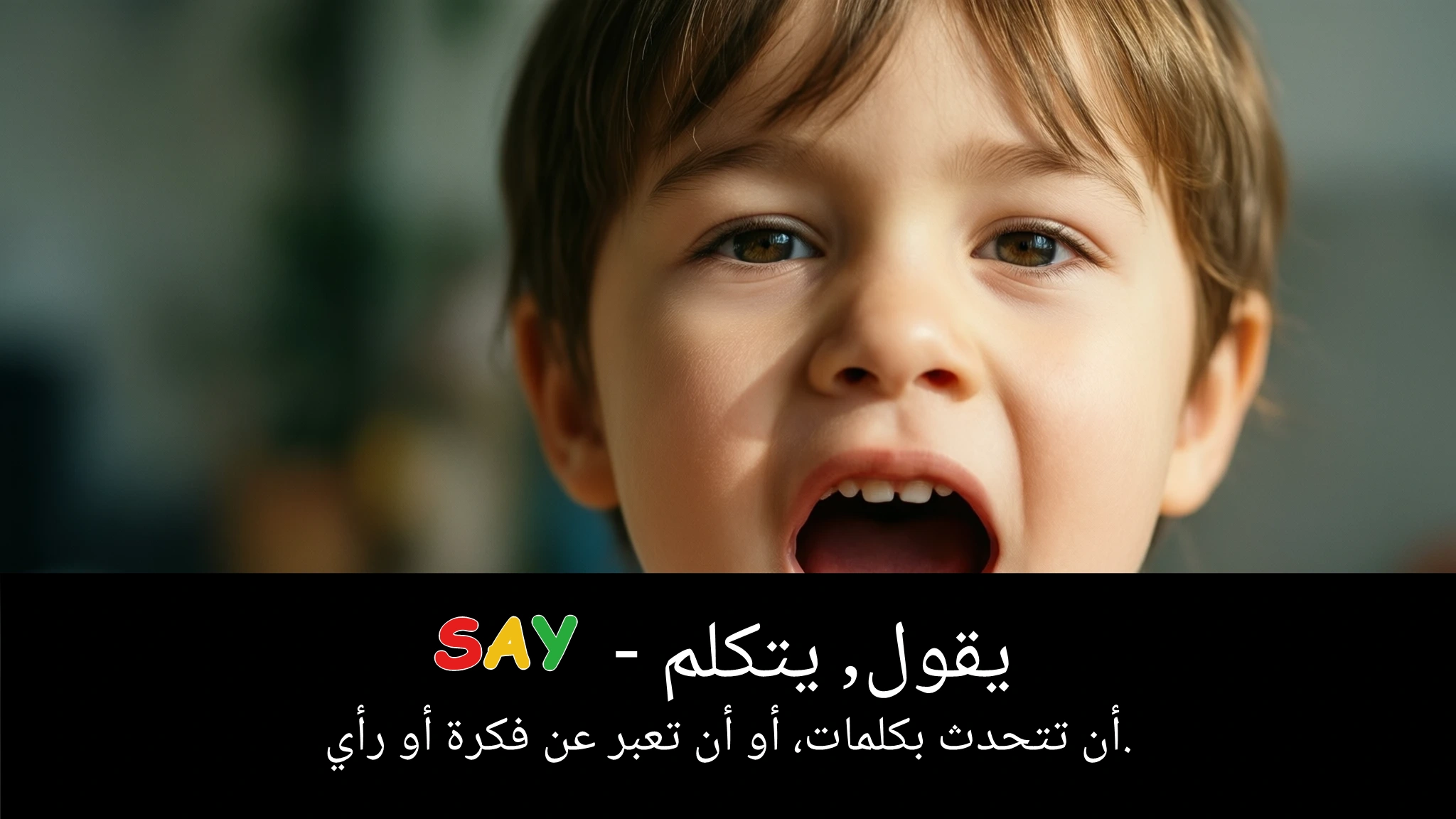 Arabic Illustration for say